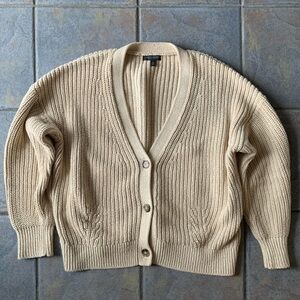 Banana Republic Tan Knit Cardigan